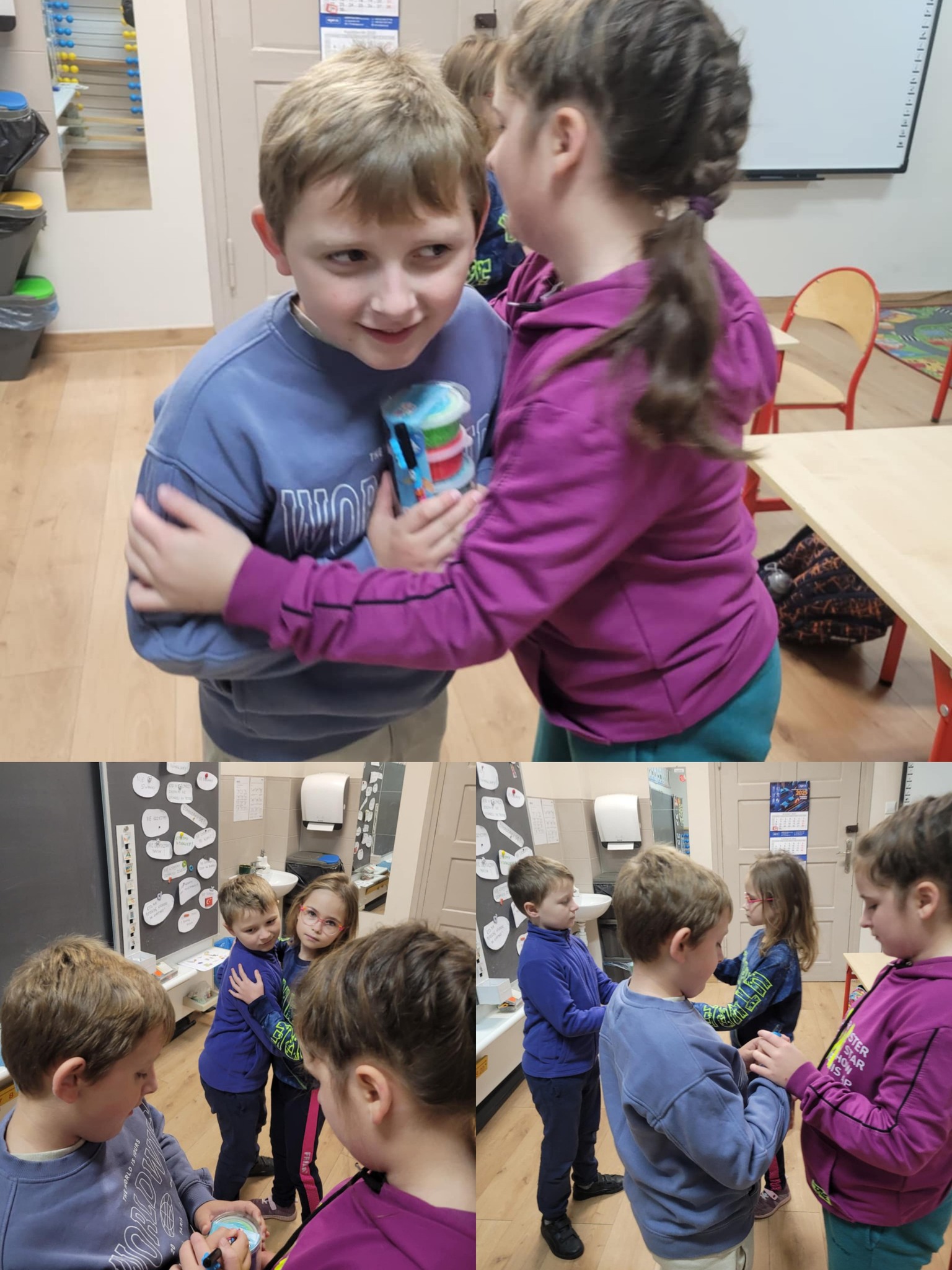 Na obrazku widać: grupę osób